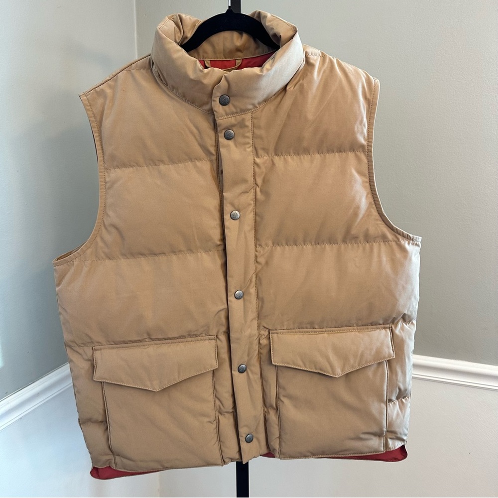 Alpine Design Men's L 1962 Thermolite Puffer Vest In‎ Sahara Sand Color NEW $88